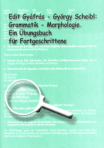 Gyfrs Edit; Dr. Scheibl Gyrgy - Grammatik - Morphologie