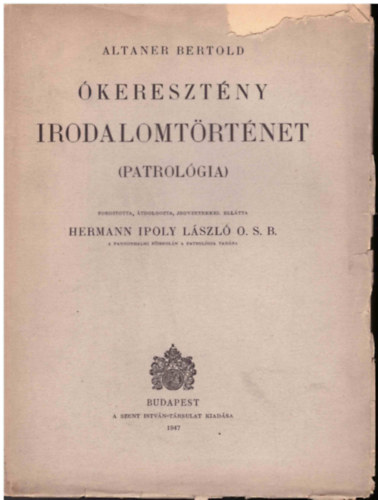 keresztny irodalomtrtnet (patrolgia)