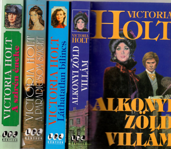 4 db  Victoria  Holt   (  A szirn neke, Lthatatlan bilincs,Alkonyi zld villm, A paradicsom sziget.