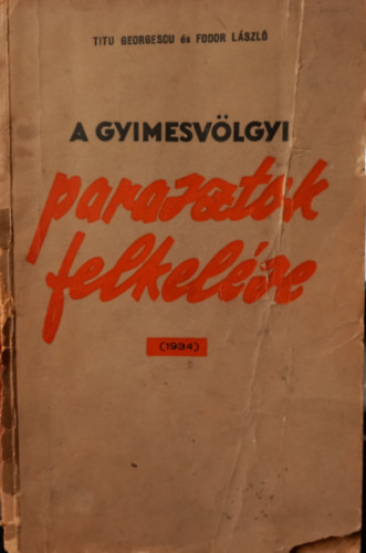 A gyimesvlgyi parasztok felkelse (1934)
