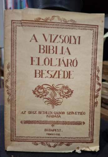 A vizsolyi biblia el�lj�r� besz�de
