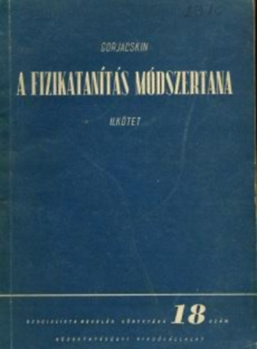 A fizikatan�t�s m�dszertana I-II.