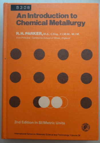 An introduction to Chemical Metallurgy (Bevezets a kohszati kmiba)