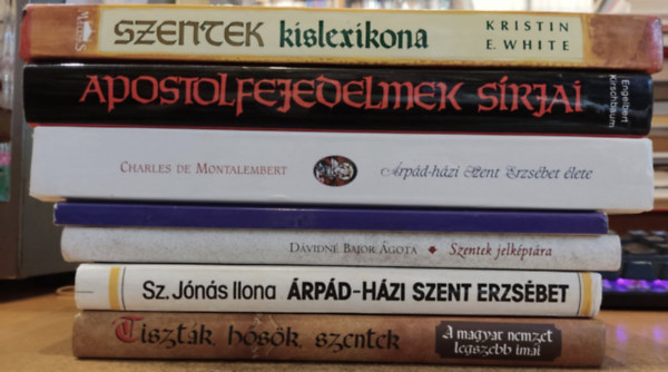 7 db vallstrtnet: Tisztk, hsk, szentek; rpd-hzi Szent Erzsbet; Szentek Jelkptra; Estevn; rpd-hzi Szent Erzsbet lete; Az Apostol-fejedelmek srjai; Szentek kislexikona