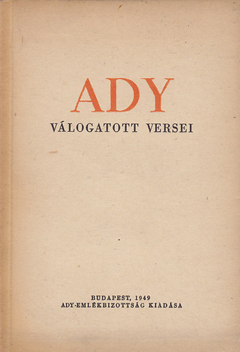 Ady v�logatott versei