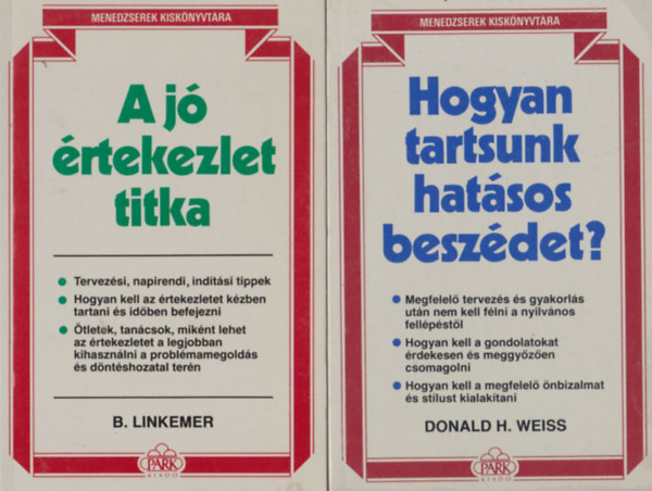 Menedzserek kisk�nyvt�ra k�nyvcsomag 5 db