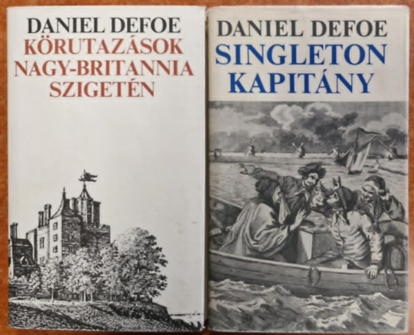 2db Defoe knyv:Singleton kapitny+Krutazsok Nagy-Brittania szigetn
