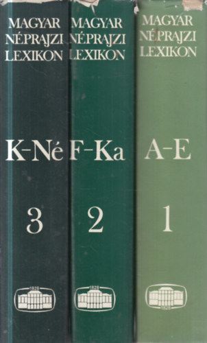 Magyar n�prajzi lexikon I-III. (1-3.)- nem teljes!