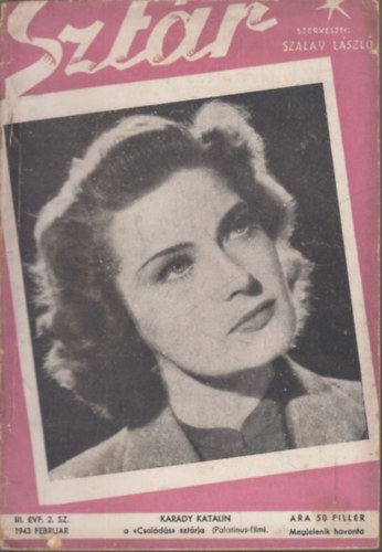 Szalay Lszl (szerk.) - Sztr 1943. februr (Film, sznhz s divatmagazin)