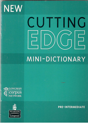 New Cutting Edge Mini-Dictionary