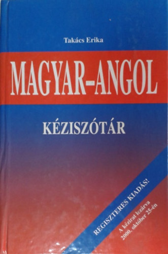 Magyar-angol kzisztr - Regiszteres kiads!