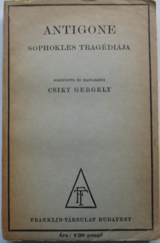 Antigone Sophokles Tragdija