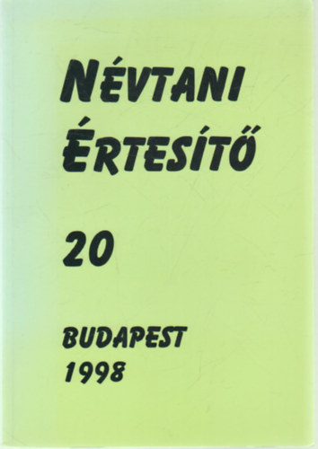 Nvtani rtet 20 - Budapest 1998