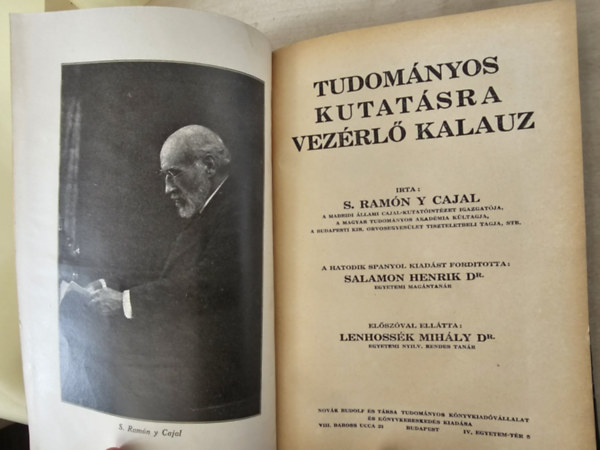 S. RAm�n Y Cajal - Tudom�nyos kutat�sra vez�rl� kalauz