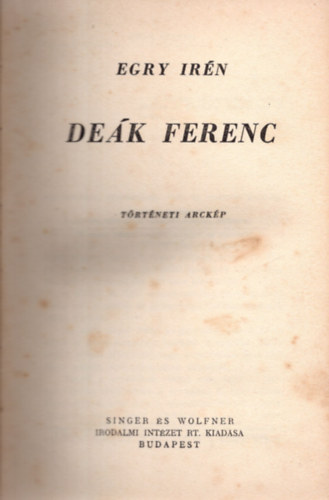 Egry Irn - Dek Ferenc