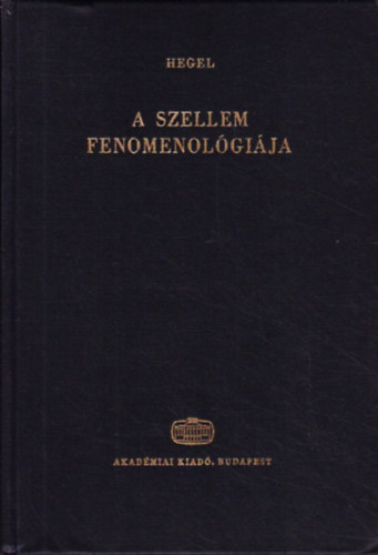 A szellem fenomenol�gi�ja
