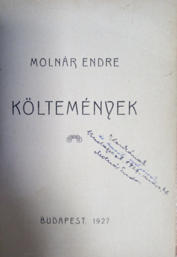 Molnr Endre - Kltemnyek