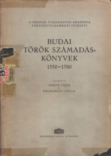 Budai t�r�k sz�mad�sk�nyvek 1550-1580