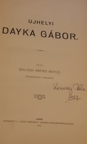 Ujhelyi Dayka Gbor