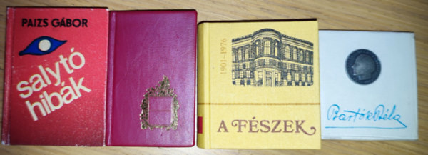 4dm miniknyv - A Fszek-Emlkknyv a Fszek Mvszklub alaptsnak 75. vforduljra, Paizs Gbor-Salyt hibk, Nyerges Andrs (vlogatta)-Bartk Bla, Vgh Oszkr-Nyomda a Terzvrosban