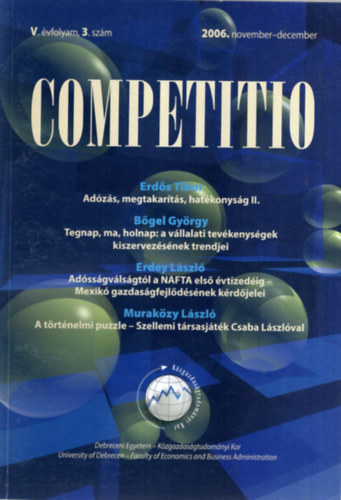 Competitio - 2006. november-december V. vfolyam 3. szm