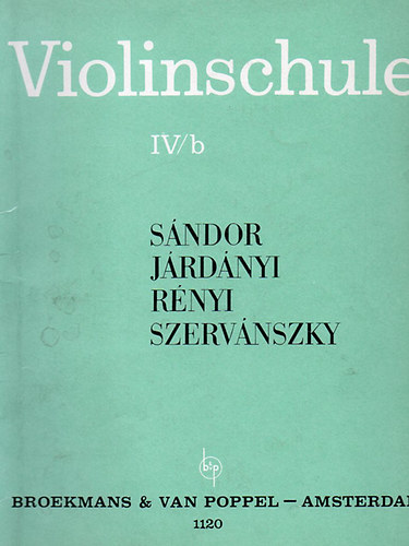Hegediskola IV/b (Violinschule)