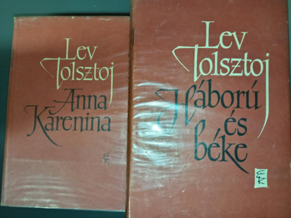 6 db Tolsztoj: Anna Karenina I-II. + H�bor� �s b�ke I-IV. k�tet egy�tt