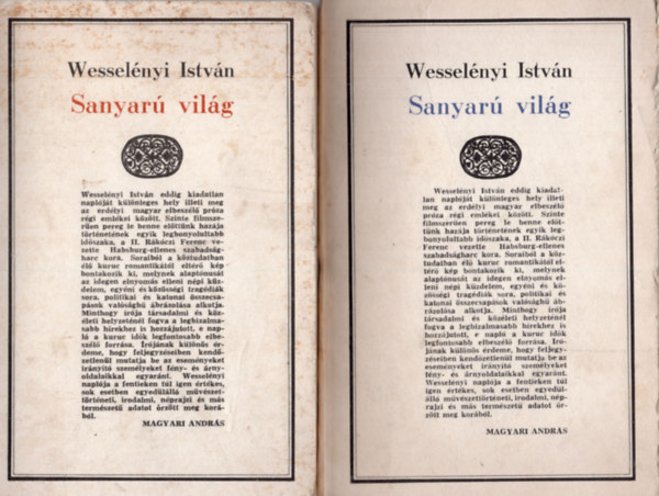 Sanyar� vil�g I-II.