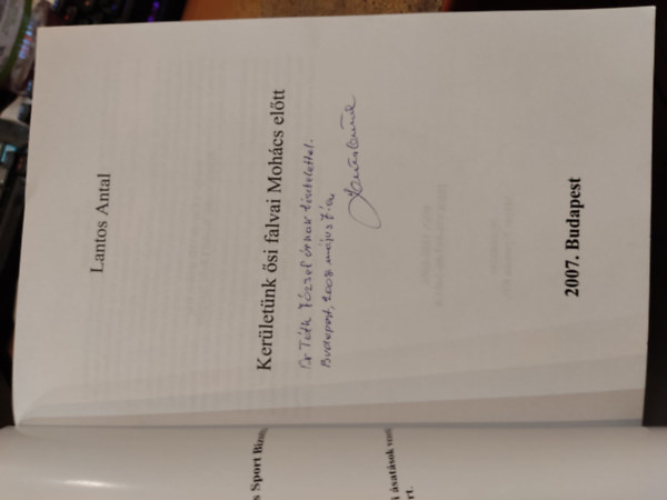 Ker�let�nk �si falvai Moh�cs el�tt (Kertv�rosi helyt�rt�neti f�zetek 10. sz�m)