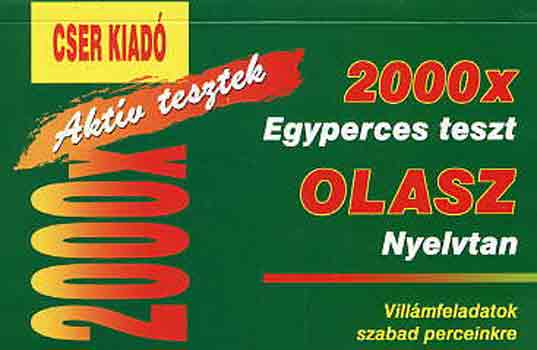 2000 Egyperces Teszt Olasz Nyelvtan
