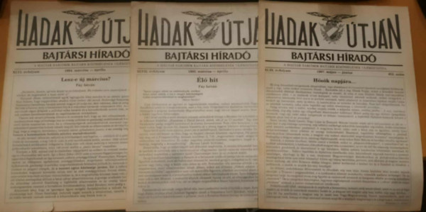 3 db Hadak tjn Bajtrsi Hrad (szrvnyszmok)