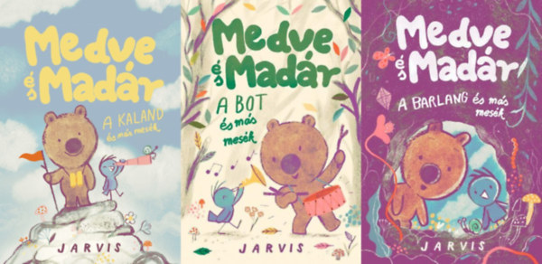 3 db a Medve �s Mad�r sorozatb�l A Medve �s Mad�r - A bot �s m�s mes�k + Medve �s Mad�r - A kaland �s m�s mes�k + Medve �s Mad�r - A barlang �s m�s mes�k