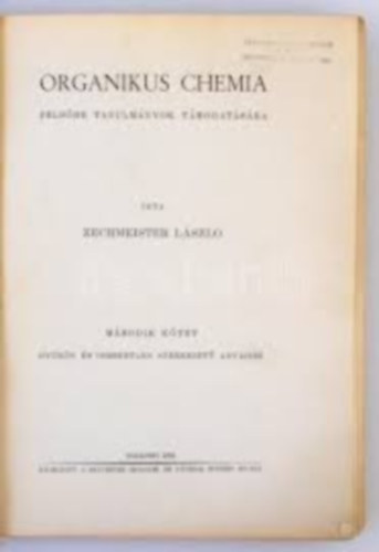 Organikus chemia II.