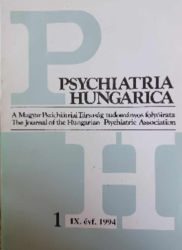 Psychiatria Hungarica - 1. IX. �vf. 1994