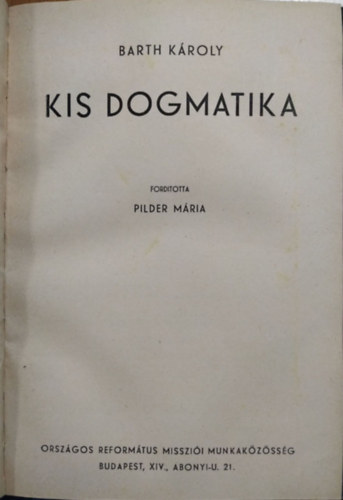 Kis dogmatika