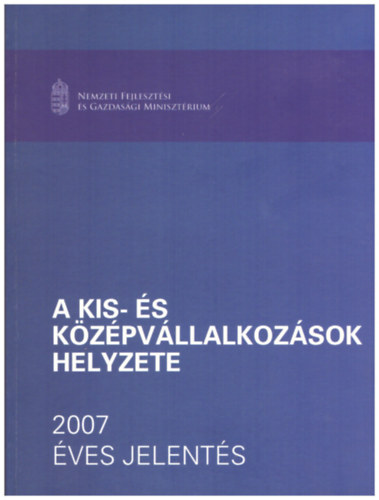 A kis- s kzpvllalkozsok helyzete 2007 VES JELENTS