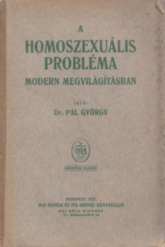 A homoszexulis problma modern megvilgtsban