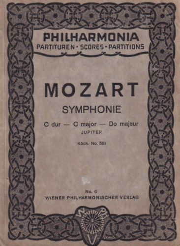 Theodor Kroyer - Mozart Symphonie C-dur- C major-ut majeur