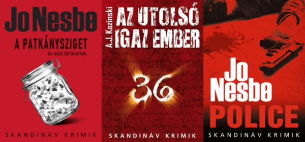 3 db skandinv krimi: Police + A Patknysziget s ms trtnetek + Az utols igaz ember