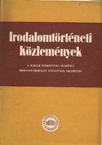 Irodalomtrtneti kzlemnyek 1956