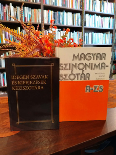 KÖNYVCSOMAG, 2 DB. KÉZISZÓTÁR - Idegen szavak és kifejezések kéziszótára - Magyar szinonimaszótár (A-Zs)