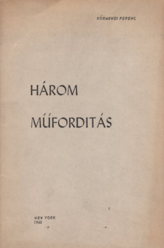 H�rom m�ford�t�s