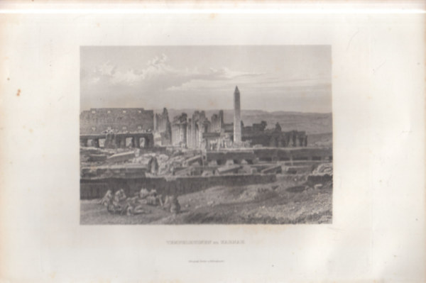 A karnaki templomromok - eredeti litogr�fia (metszet)