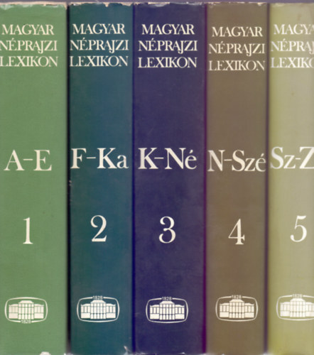 Ortutay Gyula  (fszerk.) - Magyar nprajzi lexikon 1-5 ktet - Teljes sorozat