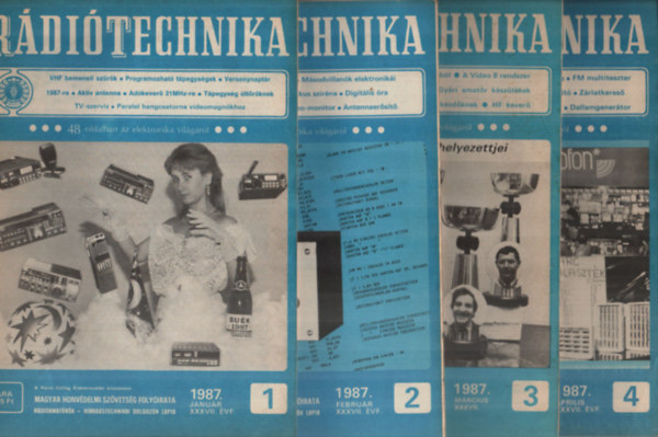 R�di�technika 1987. teljes �vfolyam (1-12. sz�monk�nt)
