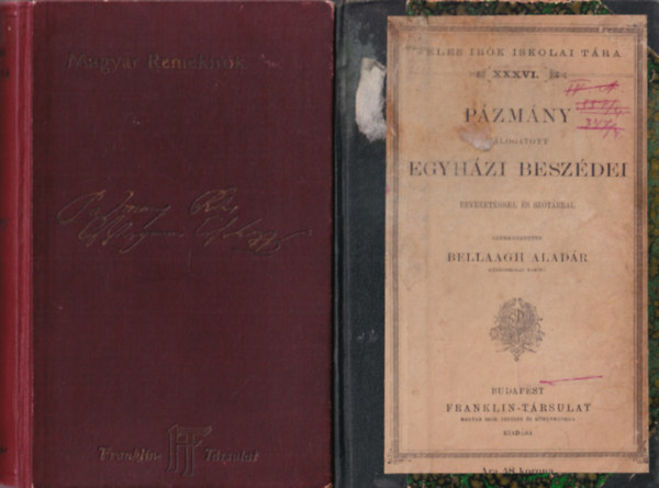 3 db Pzmny Pter knyv: t levl + Pzmny Pter munkibl + Pzmny  egyhzi beszdei