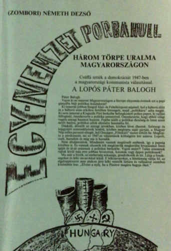 Hrom trpe uralma Magyarorszgon (egy nemzet porba hull)
