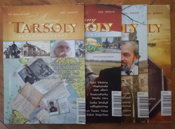 4db Arany Tarsoly szrvnyszm: VIII. vfolyam 3-6. szmok (2012. mrcius- jnius)