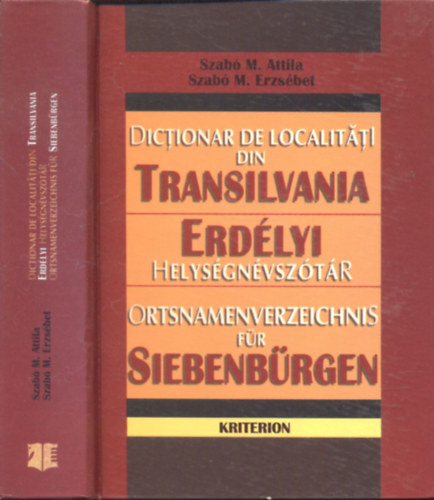 Erdlyi helysgnvsztr (romn-magyar-nmet nyelv)