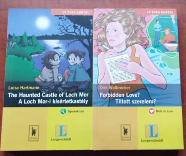 2db Ktnyelv olvasmnyok - mskpp:Forbidden Love? - Tiltott szerelem?+ Knyv 1 db E-knyv Antikvr Idegen nyelv Hangosknyv Film Zene The Haunted Castle of Loch Mor - A Loch Mor-i ksrtetkastly